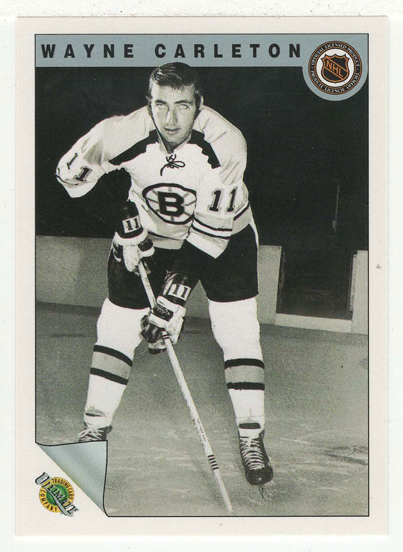 Wayne Carleton - Boston Bruins (NHL Hockey Card) 1991-92 Ultimate Original Six # 47 Mint