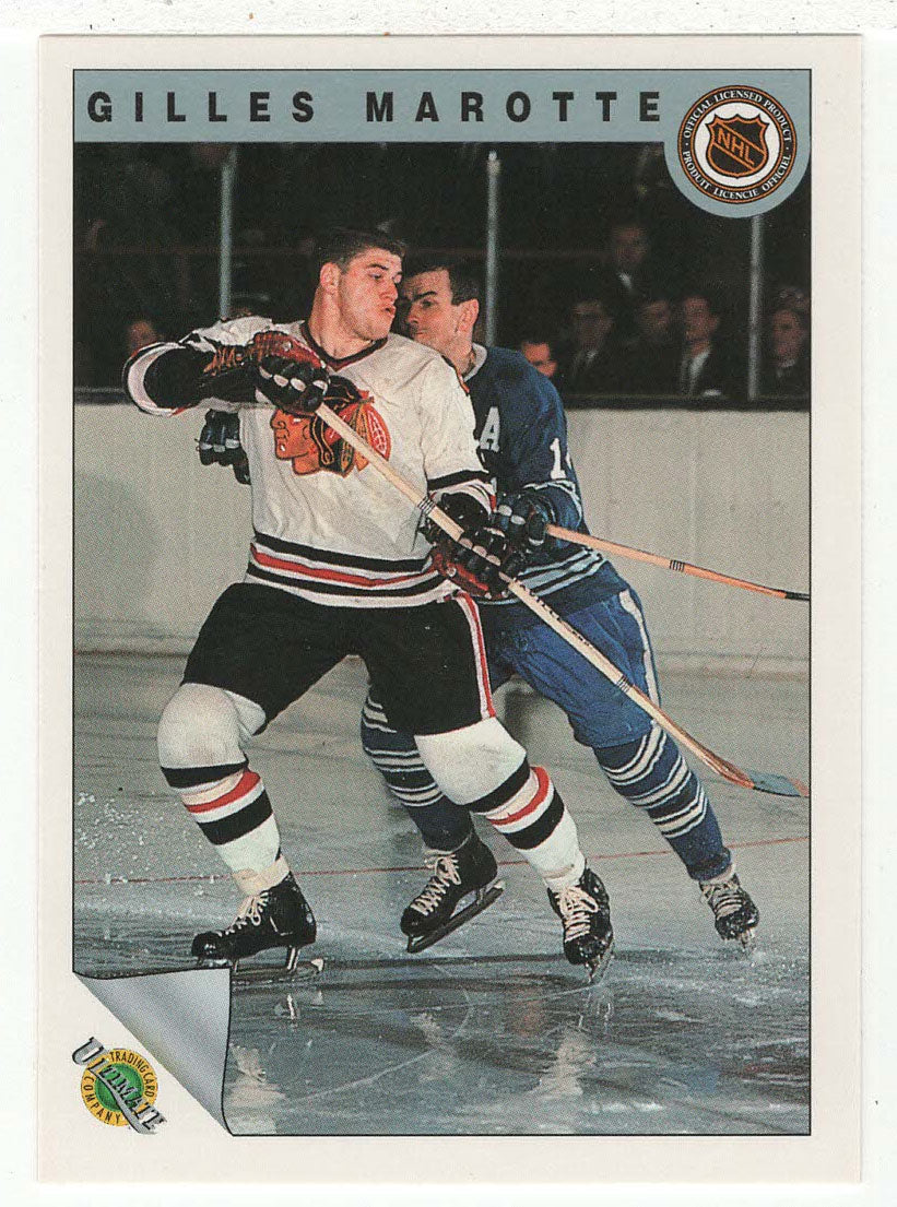 Gilles Marotte - Chicago Blackhawks (NHL Hockey Card) 1991-92 Ultimate Original Six # 59 Mint
