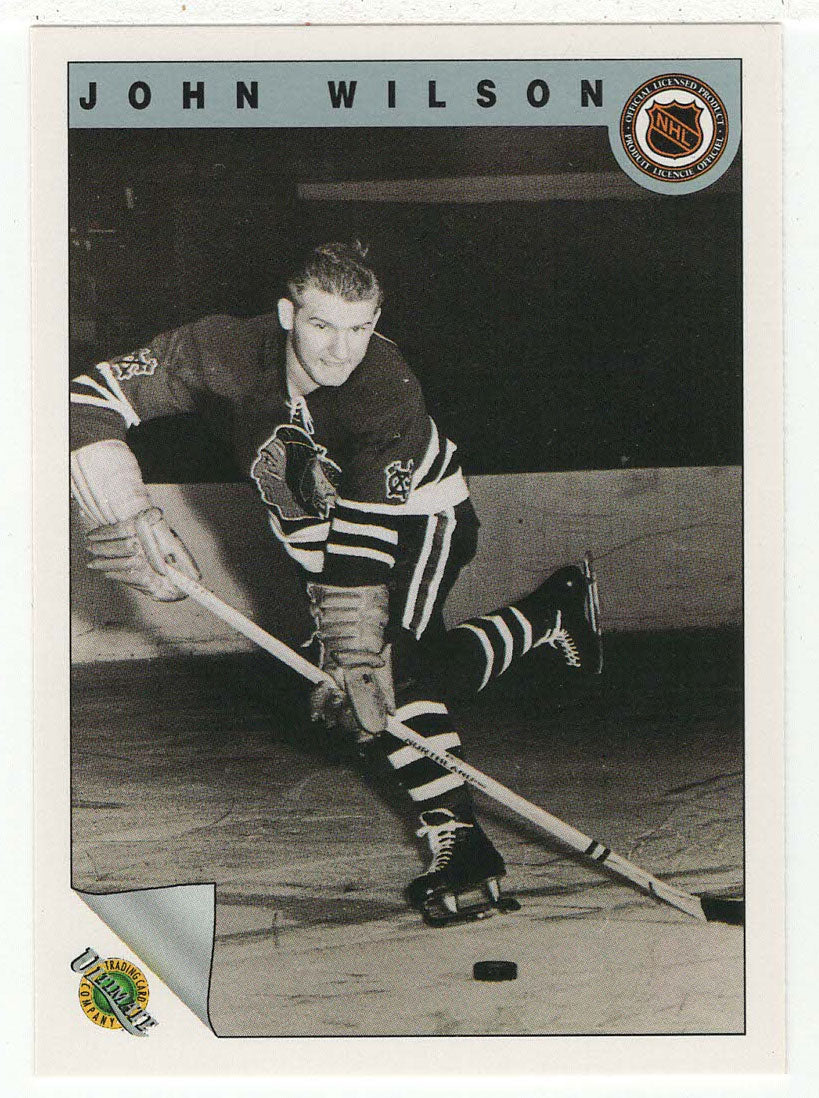 Johnny Wilson - Chicago Blackhawks (NHL Hockey Card) 1991-92 Ultimate Original Six # 65 Mint