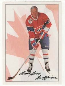 Bernie 'Boom Boom' Geoffrion - Montreal Canadiens Hall of Fame Checklist (NHL Hockey Card) 1991-92 Ultimate Original Six # 73 Mint