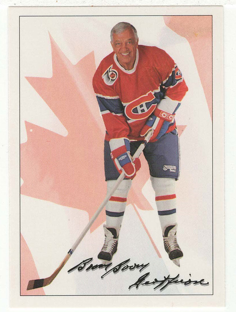 Bernie 'Boom Boom' Geoffrion - Montreal Canadiens Hall of Fame Checklist (NHL Hockey Card) 1991-92 Ultimate Original Six # 73 Mint
