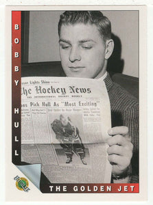 Bobby Hull - Chicago Blackhawks - The Electric Slap Shot (NHL Hockey Card) 1991-92 Ultimate Original Six # 88 Mint