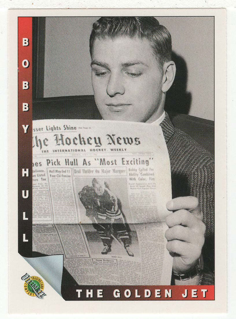 Bobby Hull - Chicago Blackhawks - The Electric Slap Shot (NHL Hockey Card) 1991-92 Ultimate Original Six # 88 Mint