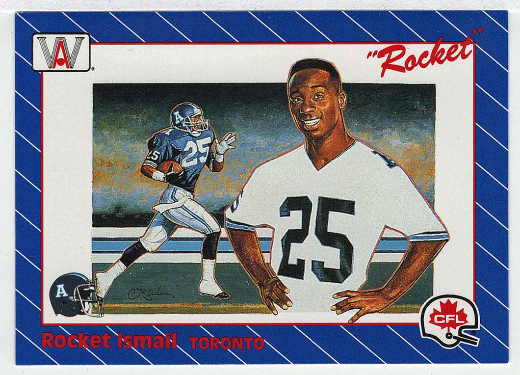 Raghib 'Rocket' Ismail	- Toronto Argonauts (CFL Football Card) 1991 All World # 1 Mint