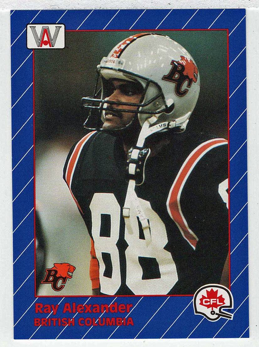 Ray Alexander - British Columbia Lions (CFL Football Card) 1991 All World # 3 Mint