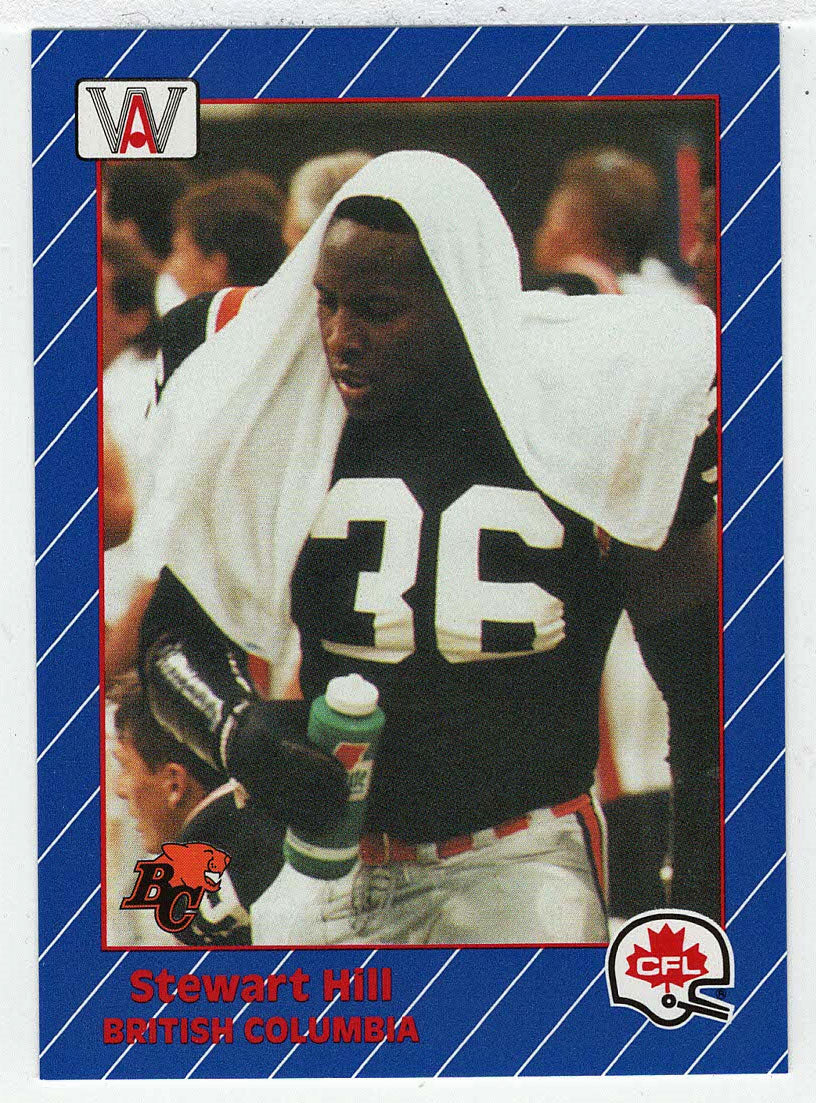 Stewart Hill - British Columbia Lions (CFL Football Card) 1991 All World # 8 Mint