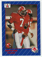 Darryl Hall - Calgary Stampeders (CFL Football Card) 1991 All World # 25 Mint