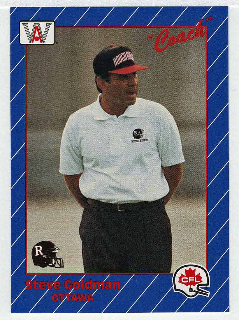 Steve Goldman - Ottawa Rough Riders - Coach (CFL Football Card) 1991 All World # 31 Mint