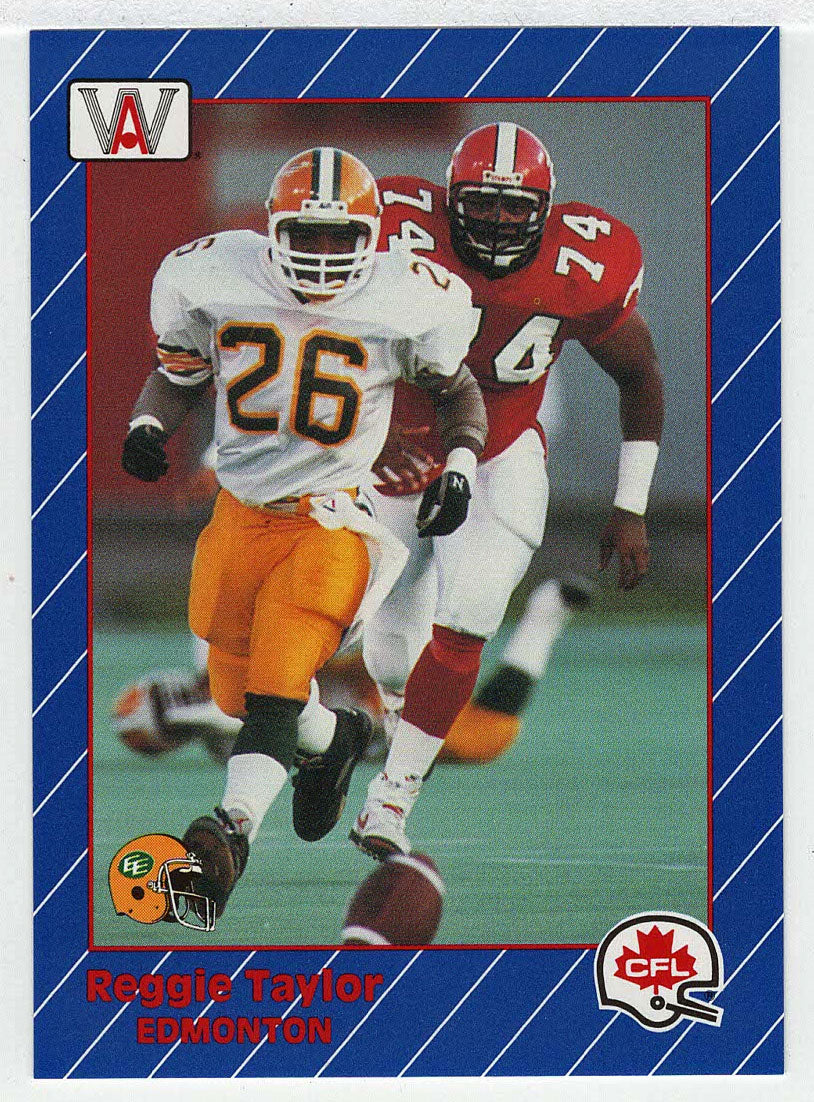 Reggie Taylor - Edmonton Eskimos (CFL Football Card) 1991 All World # 45 Mint
