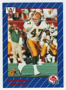 Larry Wruck - Edmonton Eskimos (CFL Football Card) 1991 All World # 48 Mint