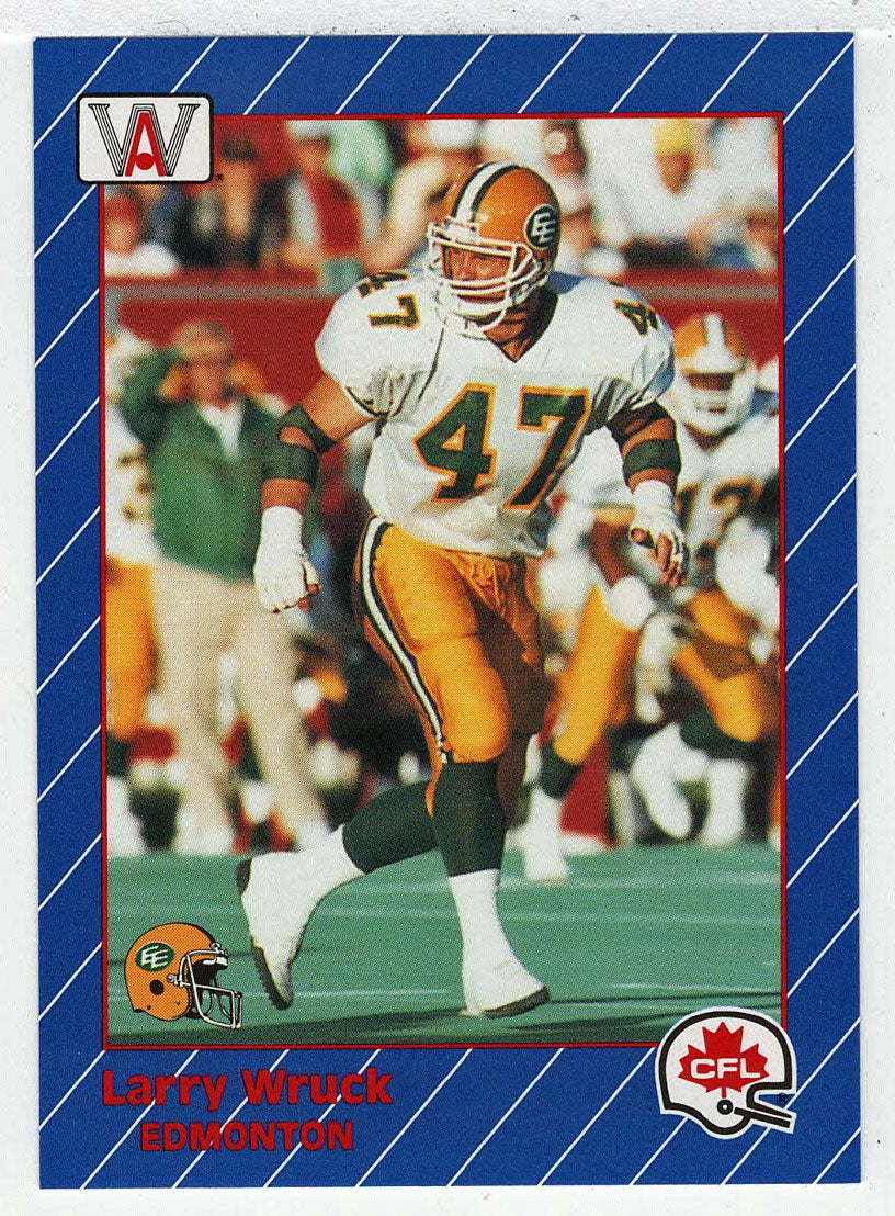Larry Wruck - Edmonton Eskimos (CFL Football Card) 1991 All World # 48 Mint