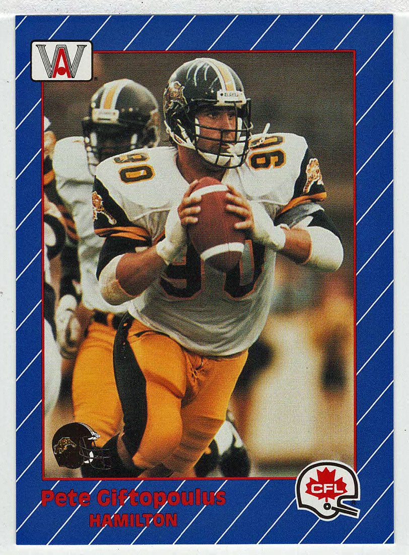 Pete Giftopoulos - Hamilton Tiger-Cats (CFL Football Card) 1991 All World # 51 Mint