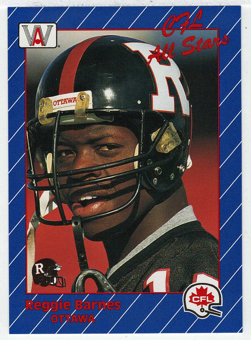 Reggie Barnes - Ottawa Rough Riders - All-Star (CFL Football Card) 1991 All World # 55 Mint