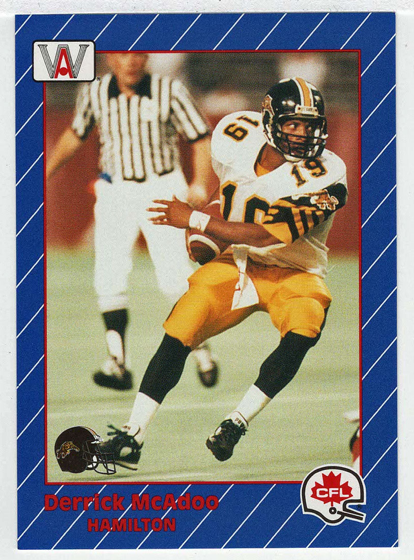 Derrick McAdoo - Hamilton Tiger-Cats (CFL Football Card) 1991 All World # 56 Mint