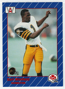 Earl Winfield - Hamilton Tiger-Cats (CFL Football Card) 1991 All World # 58 Mint