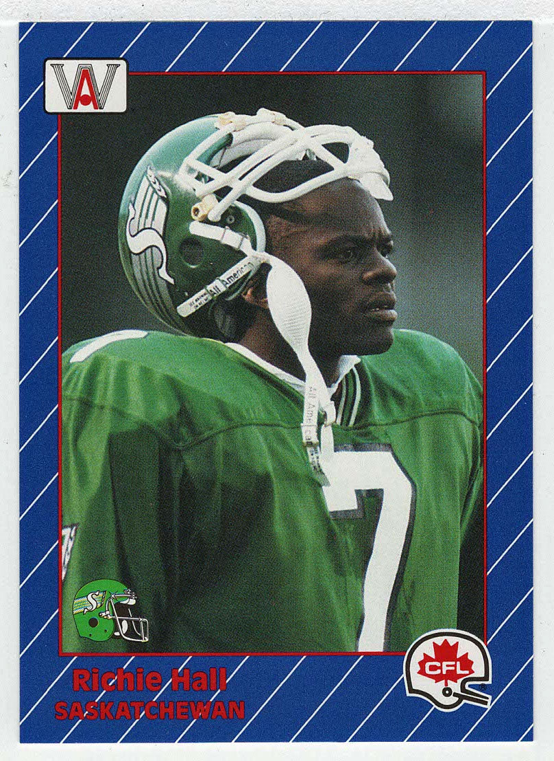 Richie Hall - Saskatchewan Roughriders (CFL Football Card) 1991 All World # 77 Mint
