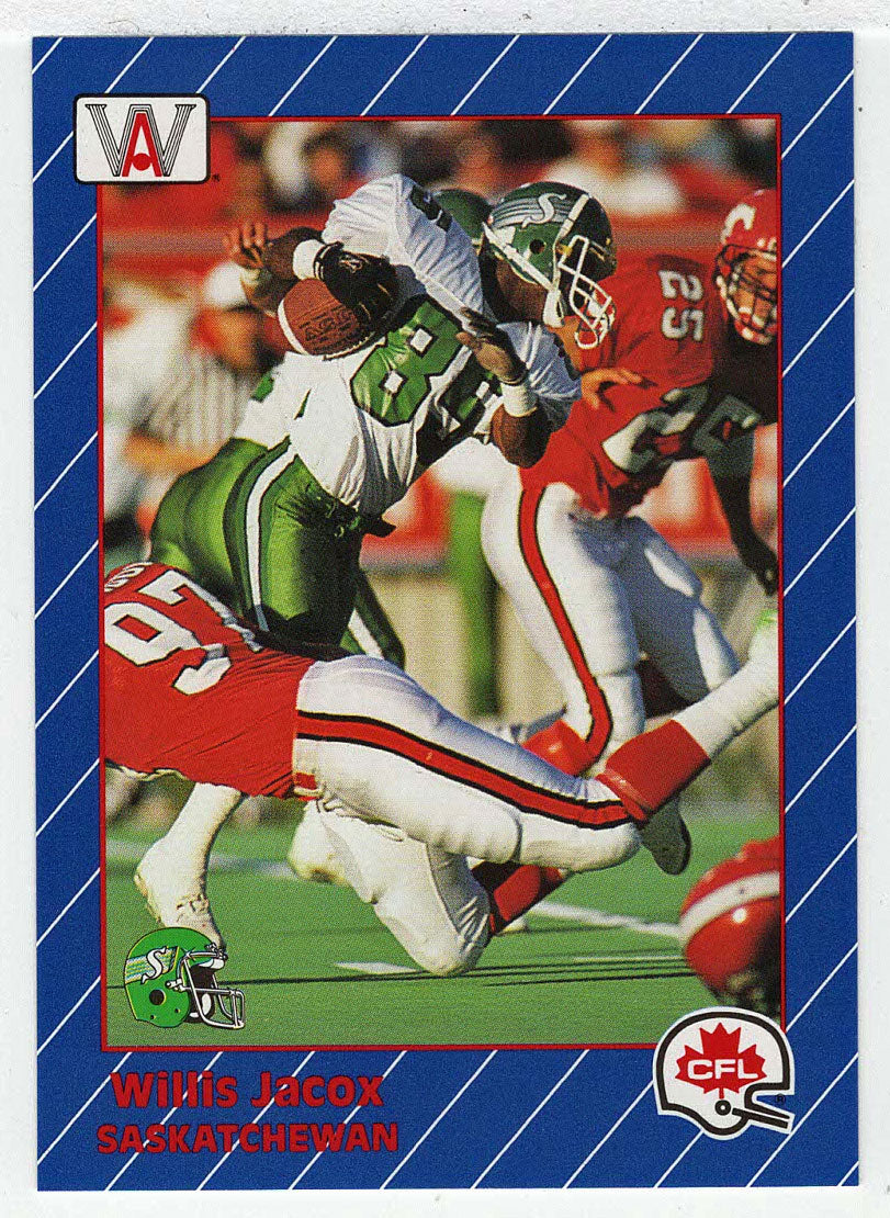 Willis Jacox - Saskatchewan Roughriders (CFL Football Card) 1991 All World # 78 Mint
