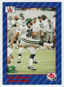 Dave Ridgway - Saskatchewan Roughriders (CFL Football Card) 1991 All World # 83 Mint