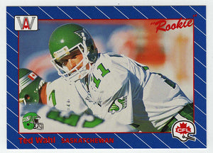 Ted Wahl RC - Saskatchewan Roughriders (CFL Football Card) 1991 All World # 84 Mint