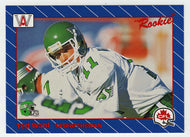 Ted Wahl RC - Saskatchewan Roughriders (CFL Football Card) 1991 All World # 84 Mint