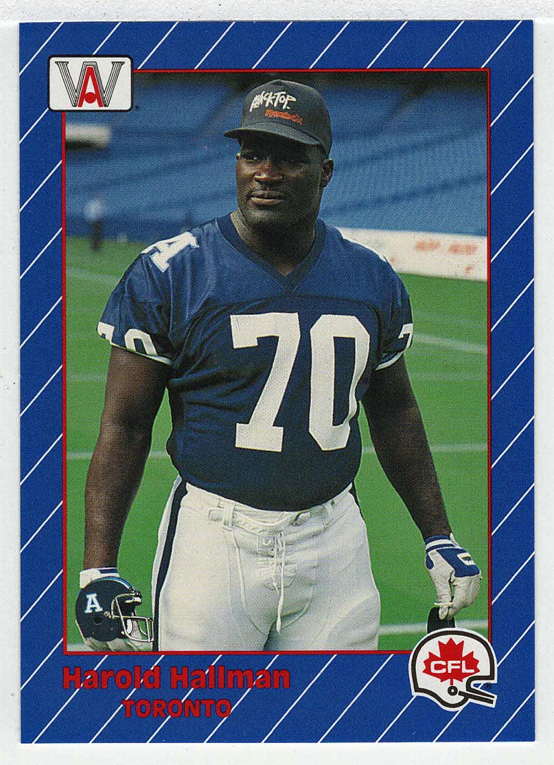Harold Hallman - Toronto Argonauts (CFL Football Card) 1991 All World # 89 Mint