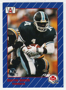 Darrell Smith - Toronto Argonauts (CFL Football Card) 1991 All World # 94 Mint