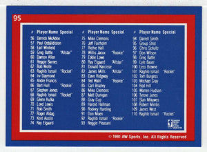 Group Shot - Checklist # 2 - # 56 - # 110 (CFL Football Card) 1991 All World # 95 Mint