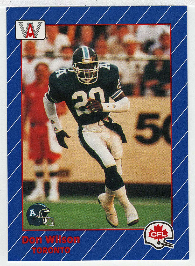 Don Wilson - Toronto Argonauts (CFL Football Card) 1991 All World # 97 Mint