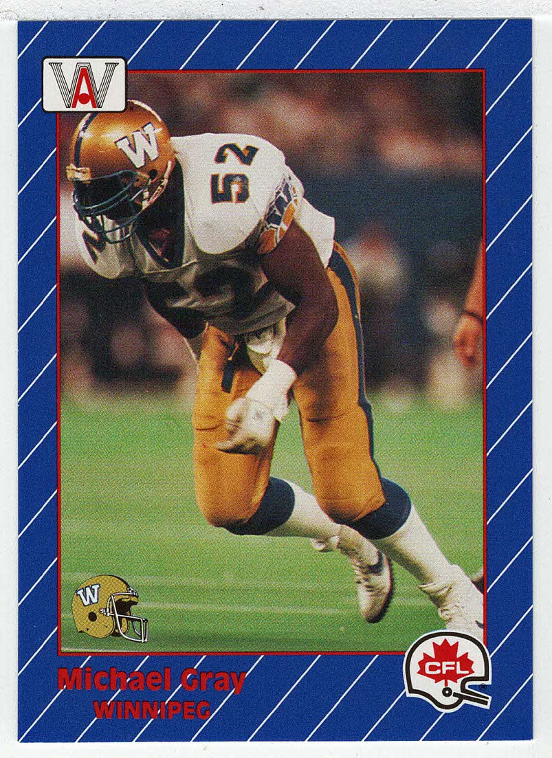 Michael Gray - Winnipeg Blue Bombers (CFL Football Card) 1991 All World # 103 Mint