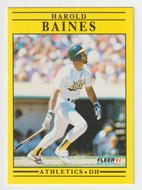 Harold Baines - Oakland Athletics (MLB Baseball Card) 1991 Fleer # 2 Mint