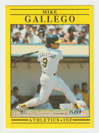 Mike Gallego - Oakland Athletics (MLB Baseball Card) 1991 Fleer # 7 Mint