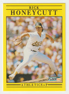 Rick Honeycutt - Oakland Athletics (MLB Baseball Card) 1991 Fleer # 11 Mint