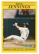 Doug Jennings - Oakland Athletics (MLB Baseball Card) 1991 Fleer # 12 Mint
