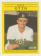 Dave Otto - Oakland Athletics (MLB Baseball Card) 1991 Fleer # 20 Mint