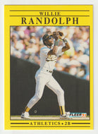 Willie Randolph - Oakland Athletics (MLB Baseball Card) 1991 Fleer # 22 Mint