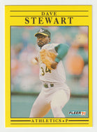 Dave Stewart - Oakland Athletics (MLB Baseball Card) 1991 Fleer # 25 Mint