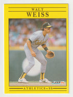 Walt Weiss - Oakland Athletics (MLB Baseball Card) 1991 Fleer # 26 Mint