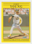 Curt Young - Oakland Athletics (MLB Baseball Card) 1991 Fleer # 28 Mint