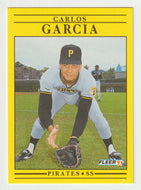 Carlos Garcia RC - Pittsburgh Pirates (MLB Baseball Card) 1991 Fleer # 37 Mint