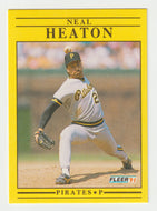 Neal Heaton - Pittsburgh Pirates (MLB Baseball Card) 1991 Fleer # 38 Mint