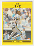 Jose Lind - Pittsburgh Pirates (MLB Baseball Card) 1991 Fleer # 43 Mint