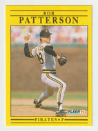 Bob Patterson - Pittsburgh Pirates (MLB Baseball Card) 1991 Fleer # 45 Mint