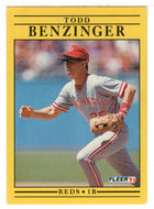 Todd Benzinger - Cincinnati Reds (MLB Baseball Card) 1991 Fleer # 56 Mint