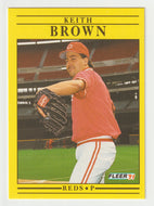 Keith Brown - Cincinnati Reds (MLB Baseball Card) 1991 Fleer # 58 Mint