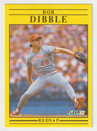 Rob Dibble - Cincinnati Reds (MLB Baseball Card) 1991 Fleer # 62 Mint