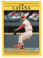 Tim Layana - Cincinnati Reds (MLB Baseball Card) 1991 Fleer # 69 Mint