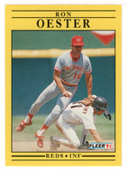 Ron Oester - Cincinnati Reds (MLB Baseball Card) 1991 Fleer # 74 Mint