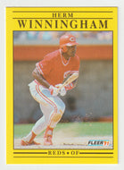 Herm Winningham - Cincinnati Reds (MLB Baseball Card) 1991 Fleer # 82 Mint