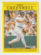 Mike Greenwell - Boston Red Sox (MLB Baseball Card) 1991 Fleer # 96 Mint