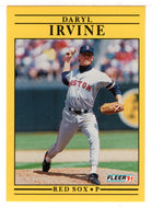 Daryl Irvine RC - Boston Red Sox (MLB Baseball Card) 1991 Fleer # 98 Mint